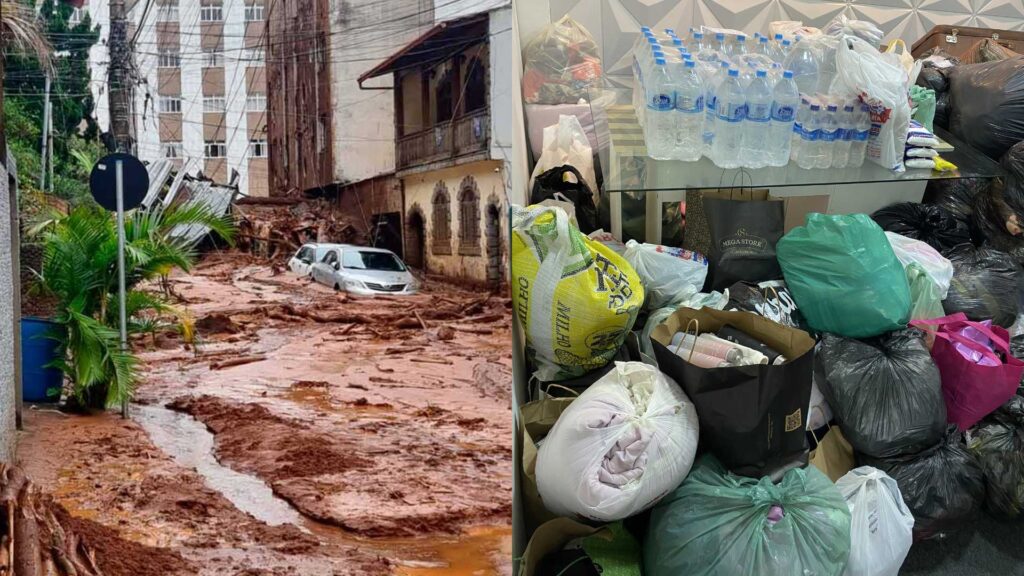 São Lourenço se mobiliza para ajudar vítimas das chuvas em Juiz de Fora